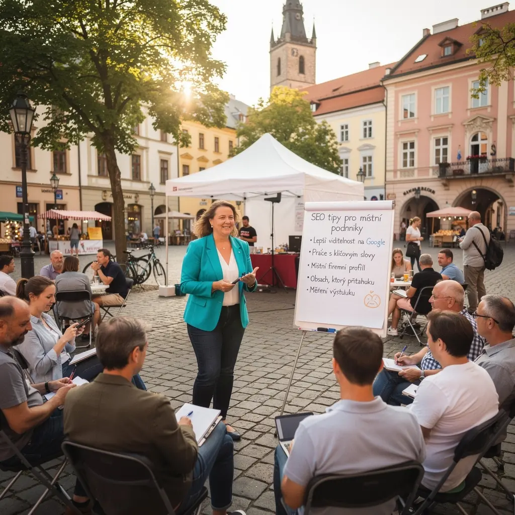 Infografika ukazující úspěšné příklady optimalizace.